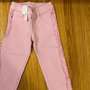 Gymboree side ruffle jeans